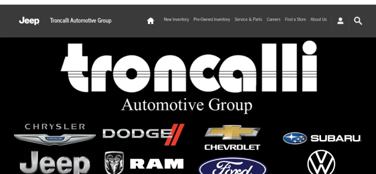 Screenshot Troncalli Chrysler Jeep Dodge Ram