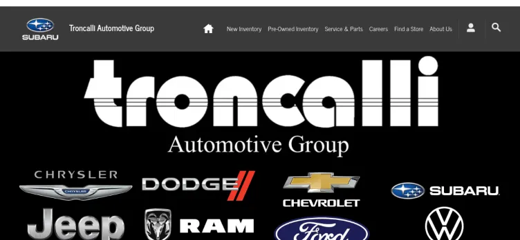 Screenshot Troncalli Chrysler Jeep Dodge Ram