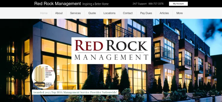 Screenshot Red Rock Management Agency