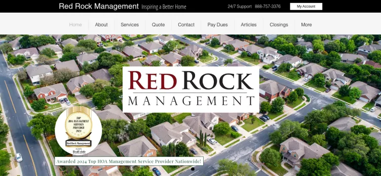 Screenshot Red Rock Management Agency