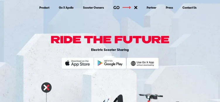 Screenshot Go X Scooter Rental