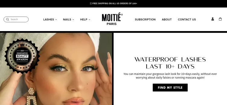 Screenshot Moitie Cosmetics