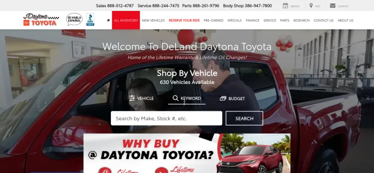 Screenshot Daytona Toyota