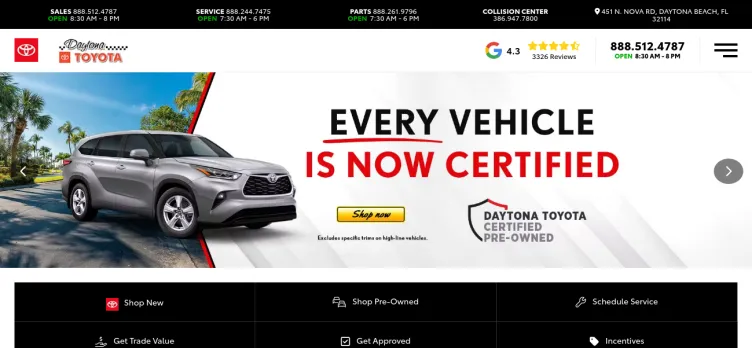 Screenshot Daytona Toyota