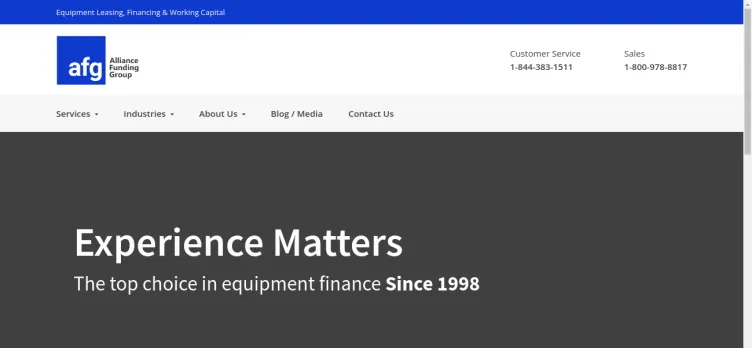 Screenshot Alliance Funding Group