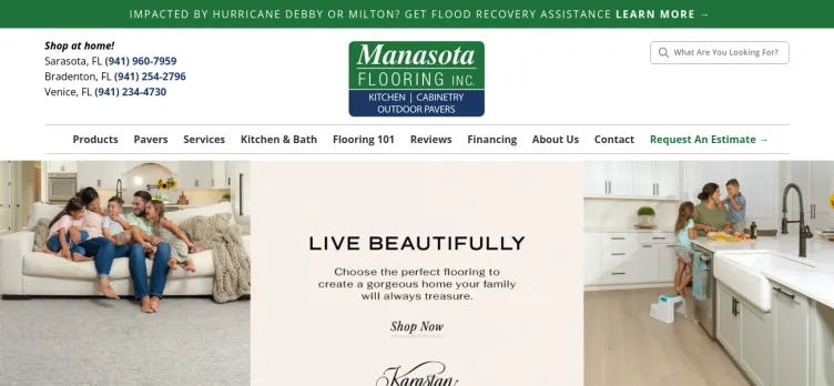 Screenshot Manasota Flooring