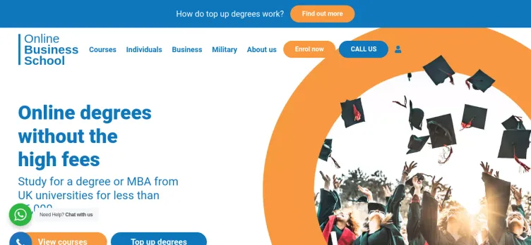 Screenshot Online Business School
