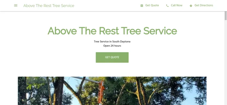 Screenshot Above The Rest Tree Service