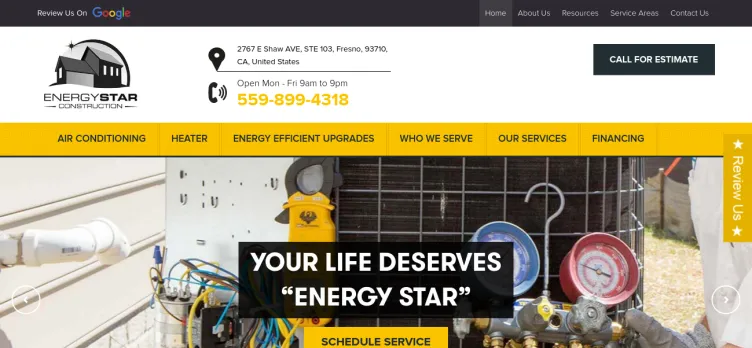 Screenshot Energy Star Construction
