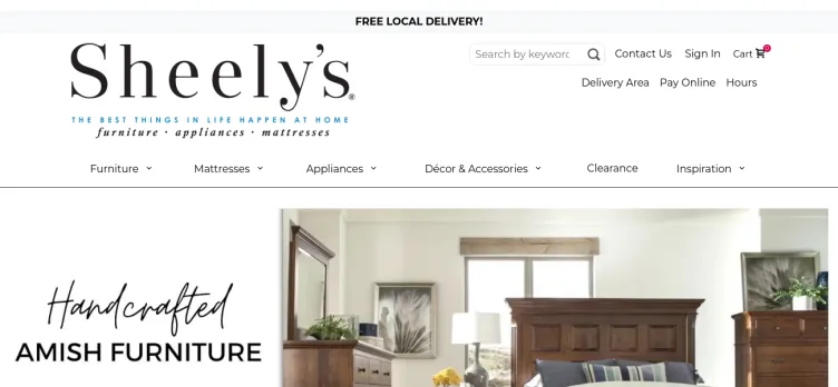 Screenshot Sheely's Furniture & Appliance
