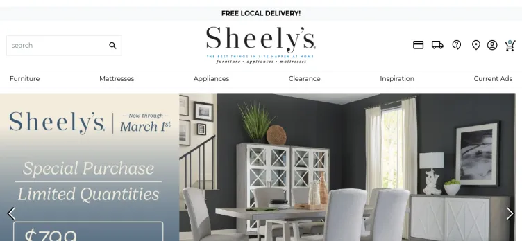 Screenshot Sheely's Furniture & Appliance