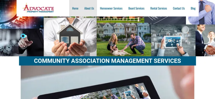Screenshot Advocate Property Management