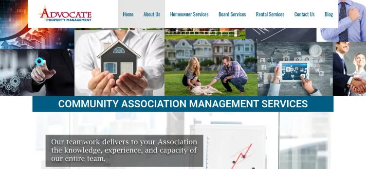 Screenshot Advocate Property Management