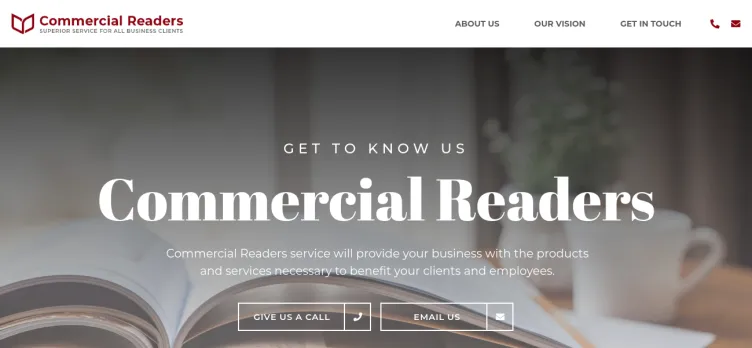 Screenshot Commercial Readers Service