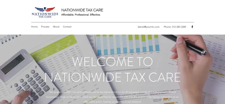 Screenshot Nationwide Tax Care