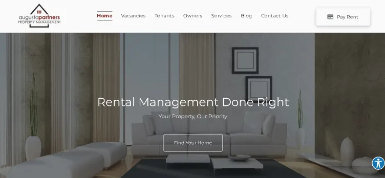 Screenshot Augusta Partners Property Management