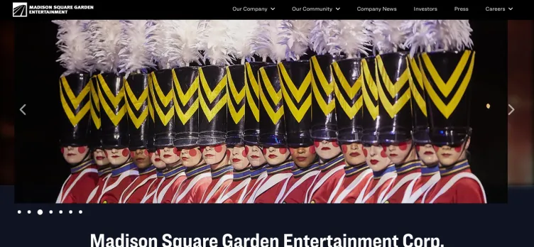 Screenshot Madison Square Garden Entertainment