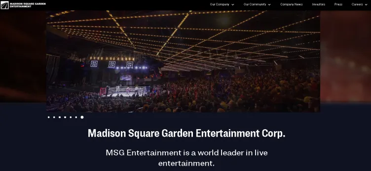 Screenshot Madison Square Garden Entertainment