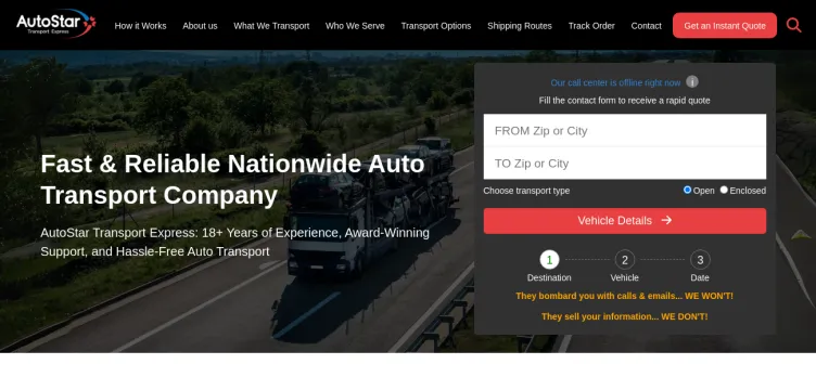 Screenshot AutoStar Transport Express