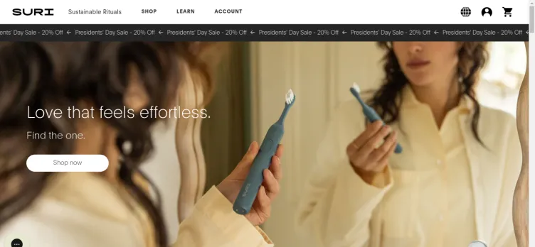 Screenshot SURI - Sustainable Electric Toothbrush | B