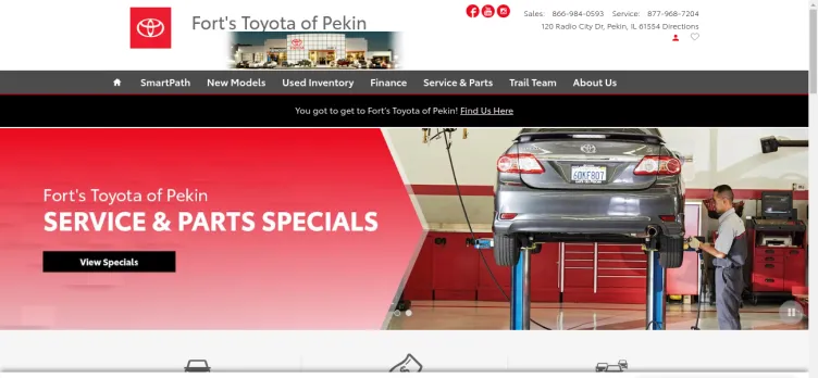 Screenshot Fort's Toyota of Pekin