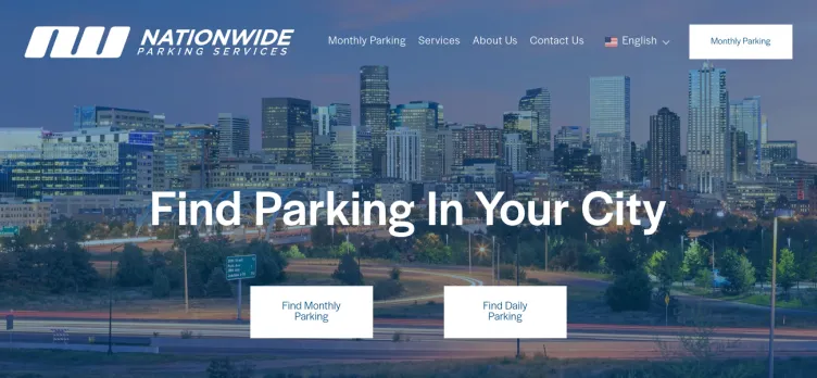 Screenshot Nationwide Parking Services