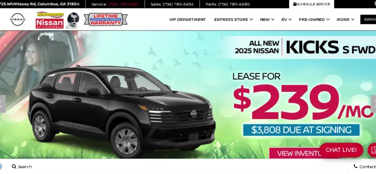 Screenshot Headquarter Nissan of Columbus