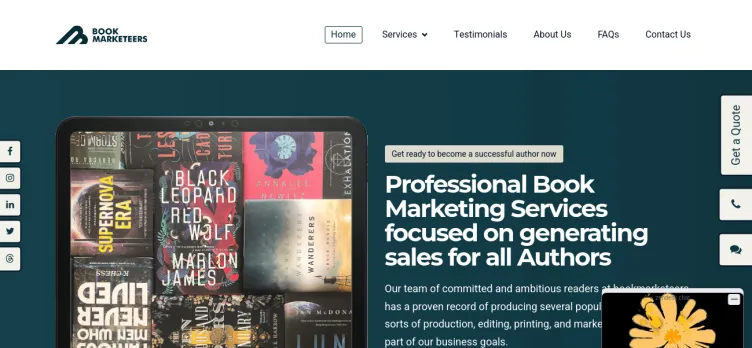 Screenshot BookMarketeers