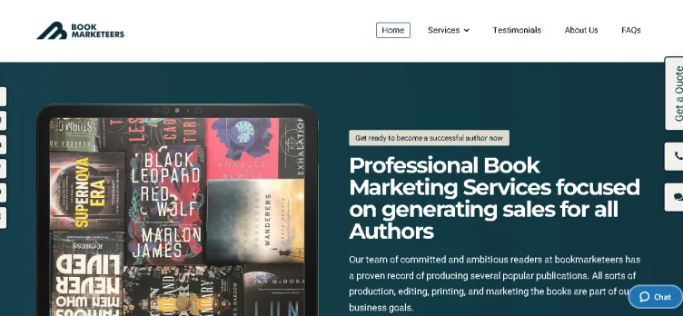 Screenshot BookMarketeers