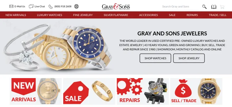 Screenshot Gray and Sons