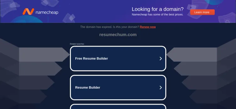 Screenshot ResumeChum