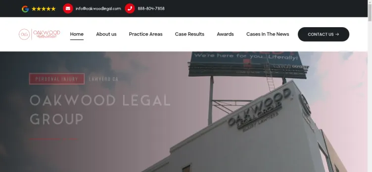 Screenshot Oakwood Legal Group