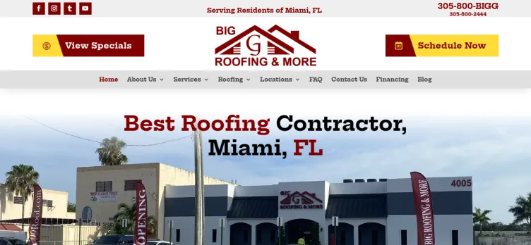 Screenshot Big G Roofing & More