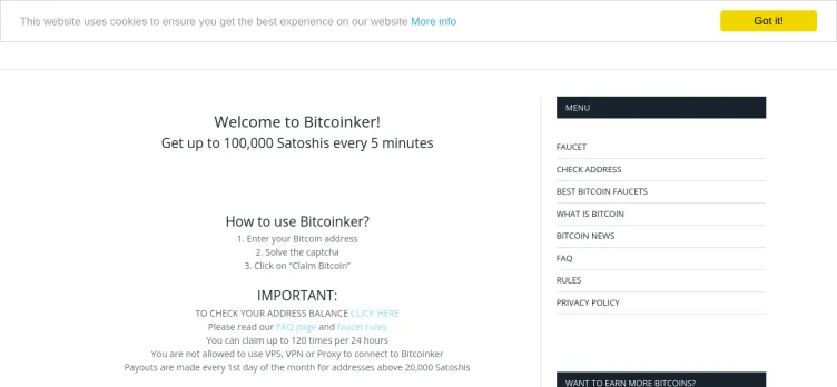 Screenshot Bitcoinker