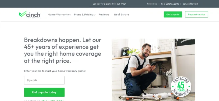 Screenshot Cinch Home Services