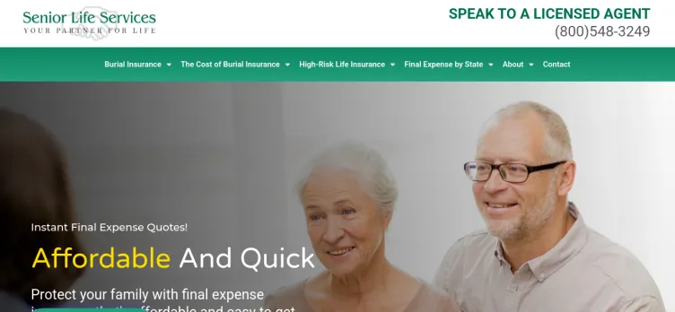 Screenshot Senior Life Services