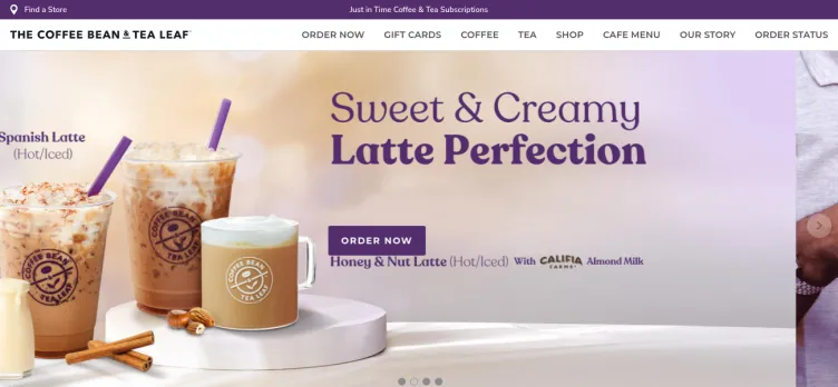 Screenshot Coffee Bean & Tea Leaf