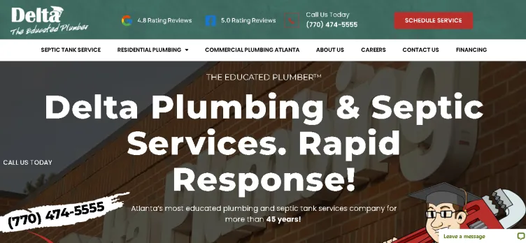 Screenshot Delta Plumbing