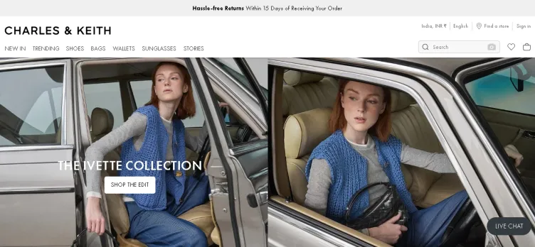 Screenshot CHARLES & KEITH