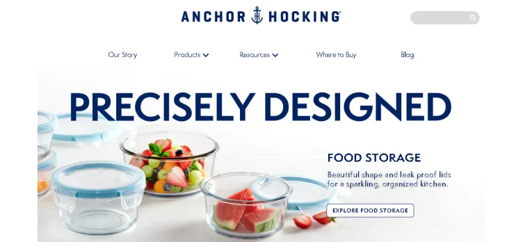 Screenshot Anchor Hocking