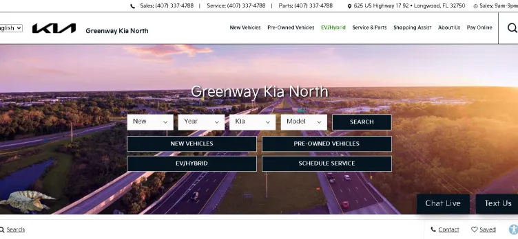 Screenshot Greenway Kia North