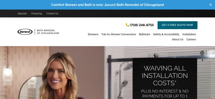 Screenshot Comfort Shower and Bath
