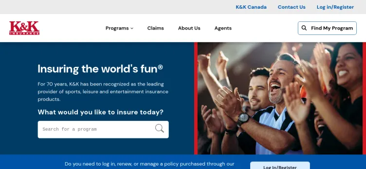 Screenshot K&K Insurance Group