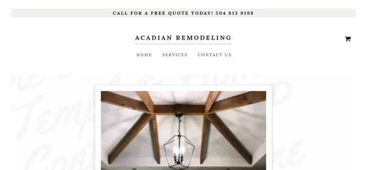 Screenshot Acadian Remodeling