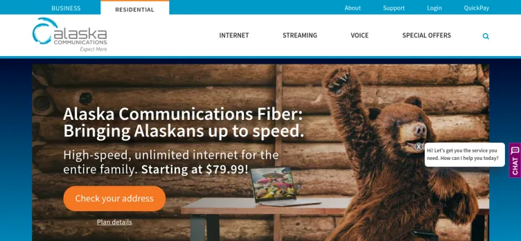 Screenshot Alaska Communications