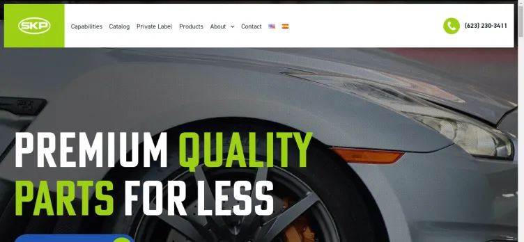 Screenshot Skyward Automotive Products