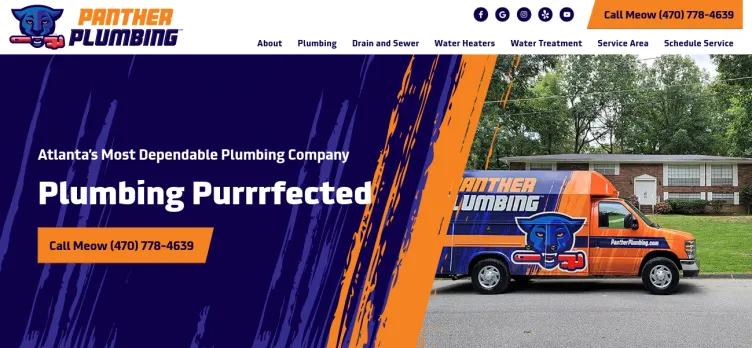 Screenshot Panther Plumbing