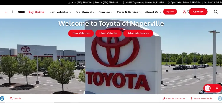 Screenshot Toyota of Naperville