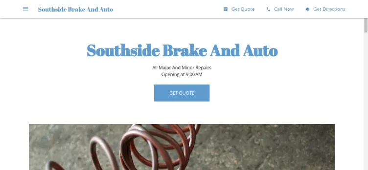 Screenshot Southside Brake & Auto