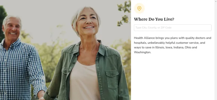 Screenshot Health Alliance Medical Plans